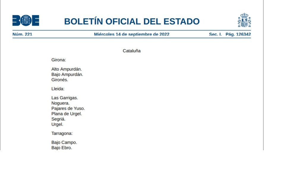 El Ministeri d’Agricultura es refereix al Pallars Jussà com a ‘Pajares de Yuso’