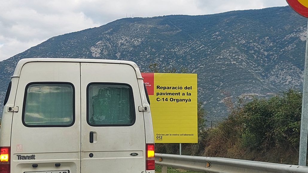 Dos ferits lleus en un accident a la C-14 a Organyà