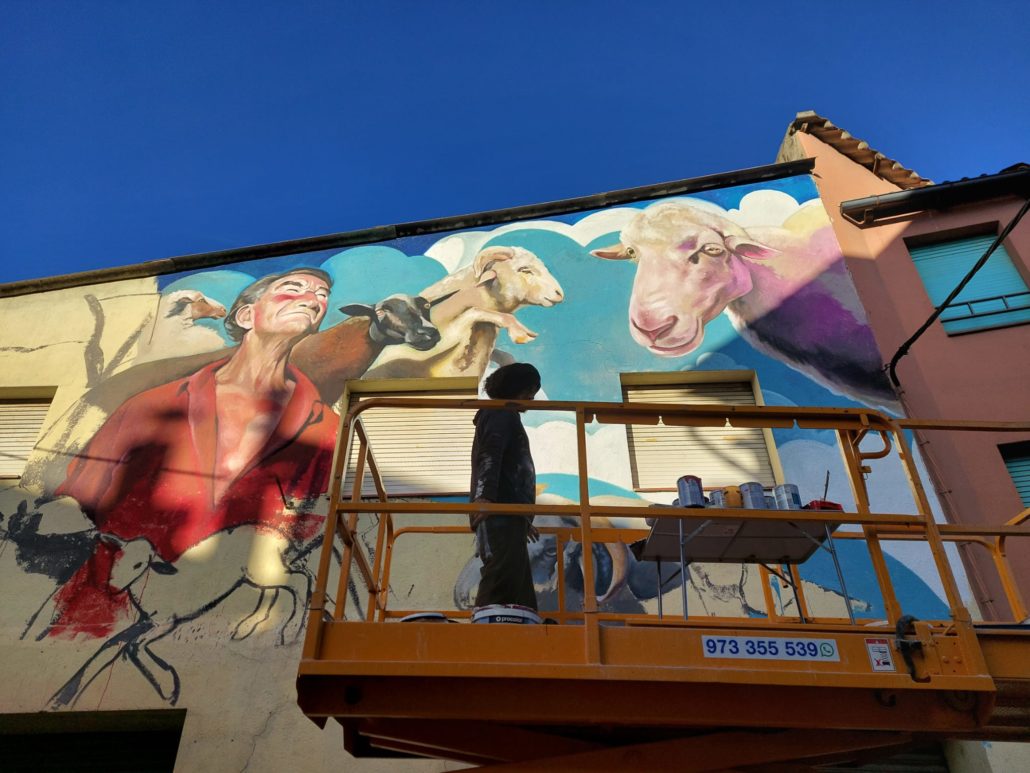 Castellciutat homenatja al seu últim pastor dedicant-li un mural