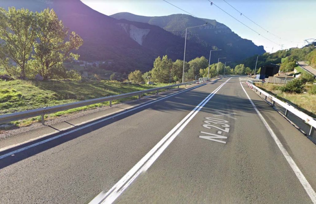 Uns treballs de millora a l’N-230 obligaran a donar pas alternatiu durant un mes i mig a l’altura de Senet