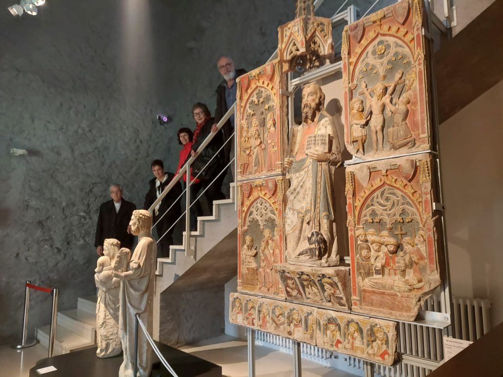 VÍDEO.- La restauració del retaule de Sant Bartomeu de Cubells fa aflorar detalls de diferents escenes narratives