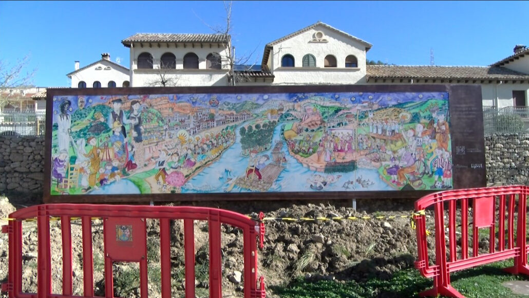 Un mural de Pilarín Bayés recull l’essència i la diversitat de la Pobla de Segur