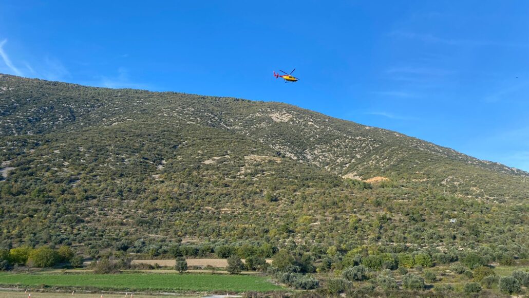 Evacuada una persona en un accident de parapent a Organyà