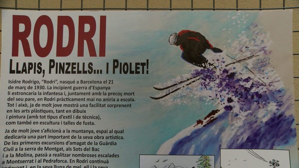 L’obra del pintor Isidre Rodrigo, exposada al vestíbul del Consell del Pallars Jussà