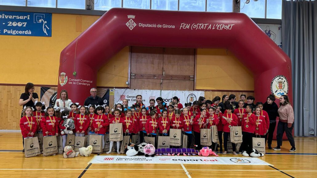 Un total de 50 esportistes participen al Campionat Comarcal de Gimnàstica Rítmica a Puigcerdà