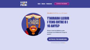 Inici del web Llegir té premi