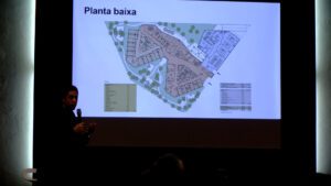 Plànol de la planta baixa d'un edifici