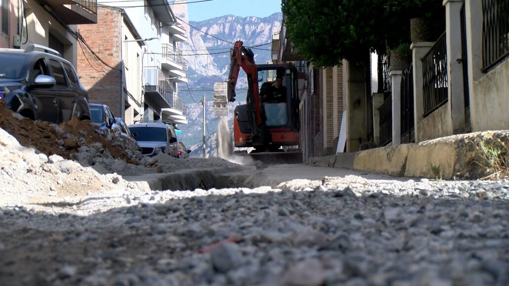 Obres en un carrer