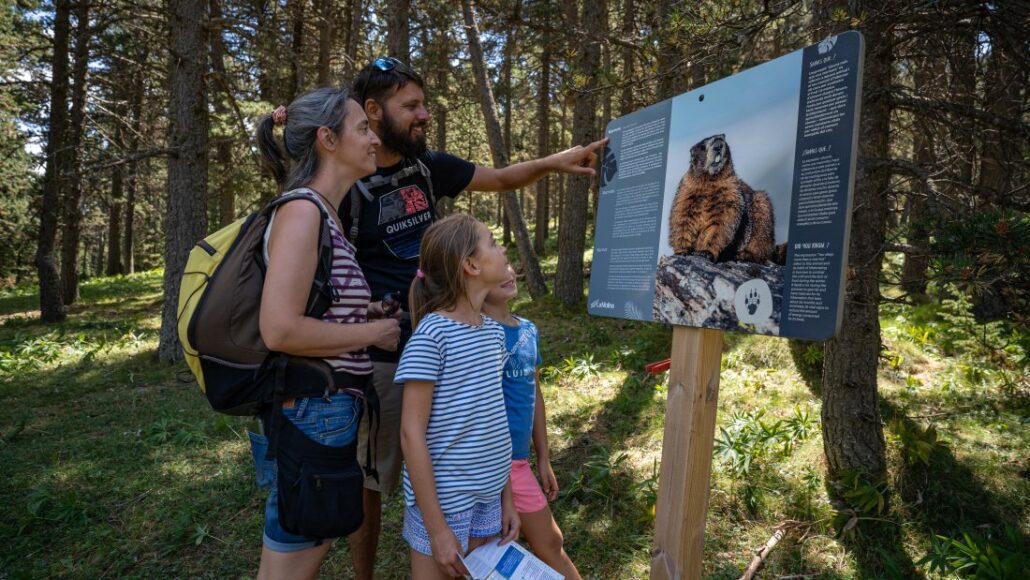 Família durant una excursió