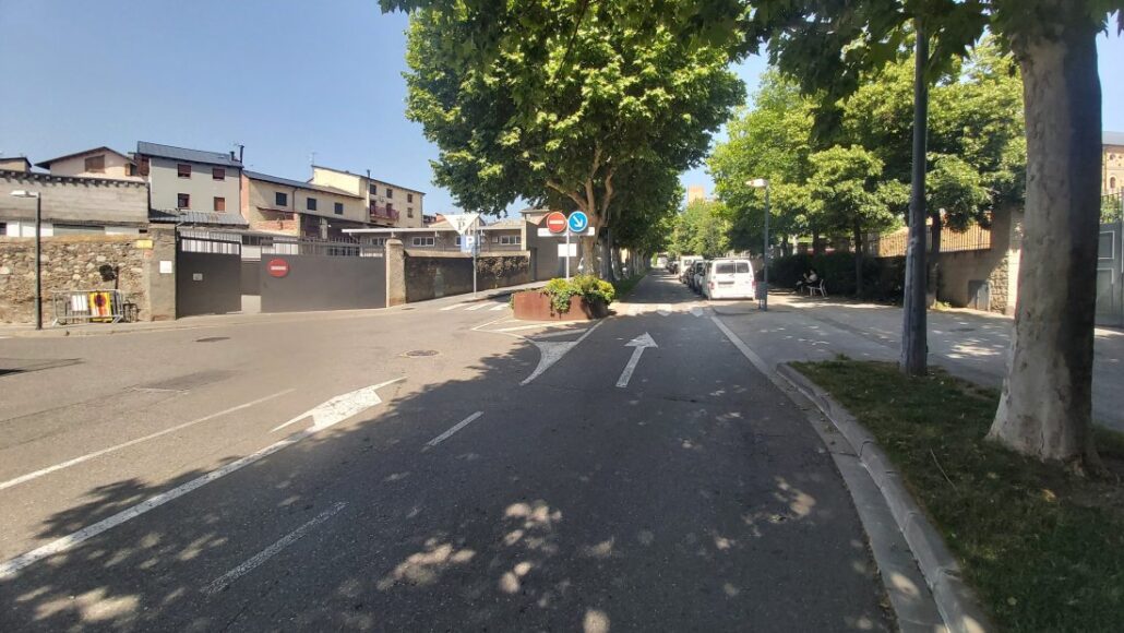Un carrer de la Seu d'Urgell