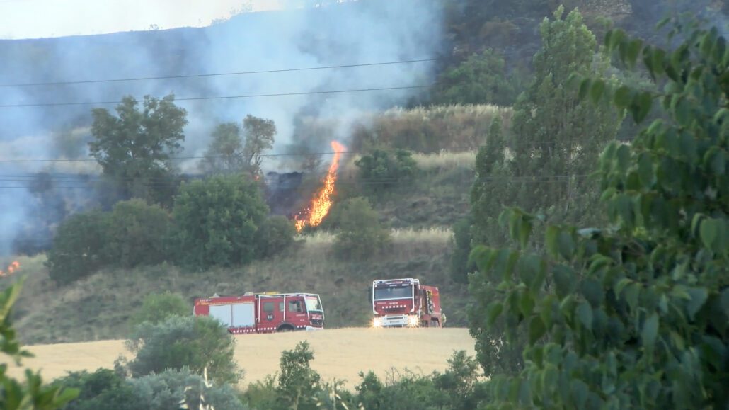 Zona afectada per un incendi