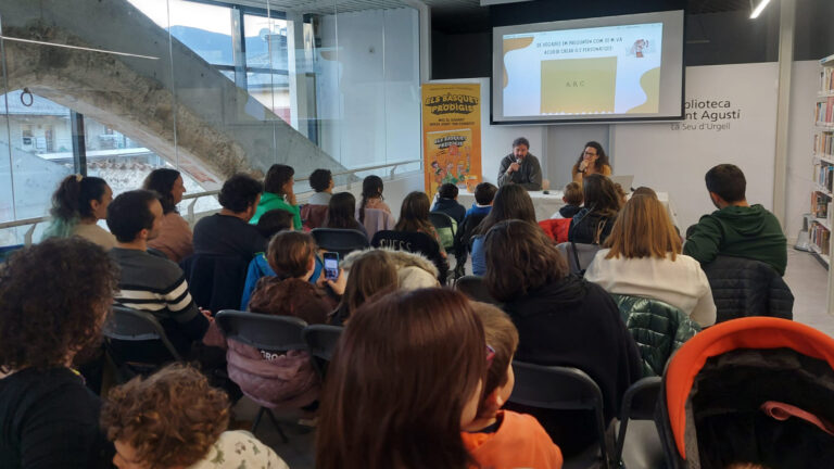 Albert Casamayor presenta a Bolvir el tercer títol de la sèrie ‘Els Bàsquet Prodigis’