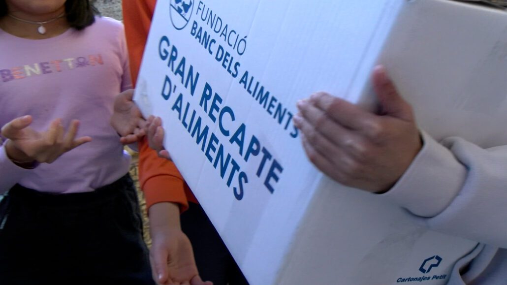 El projecte Tió solidari de l’escola Mossèn Albert Vives de la Seu recull 480 kg d’aliments