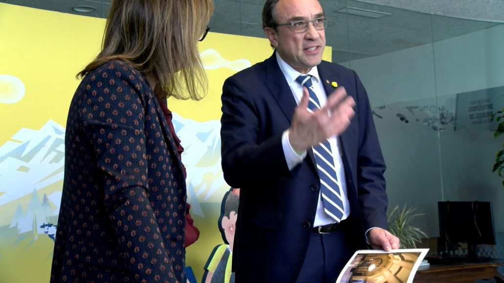 El president del Parlament, Josep Rull, visita exemples d’empreses d’èxit de l’Alt Urgell