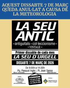 Cartell anul·lació La Seu Antic